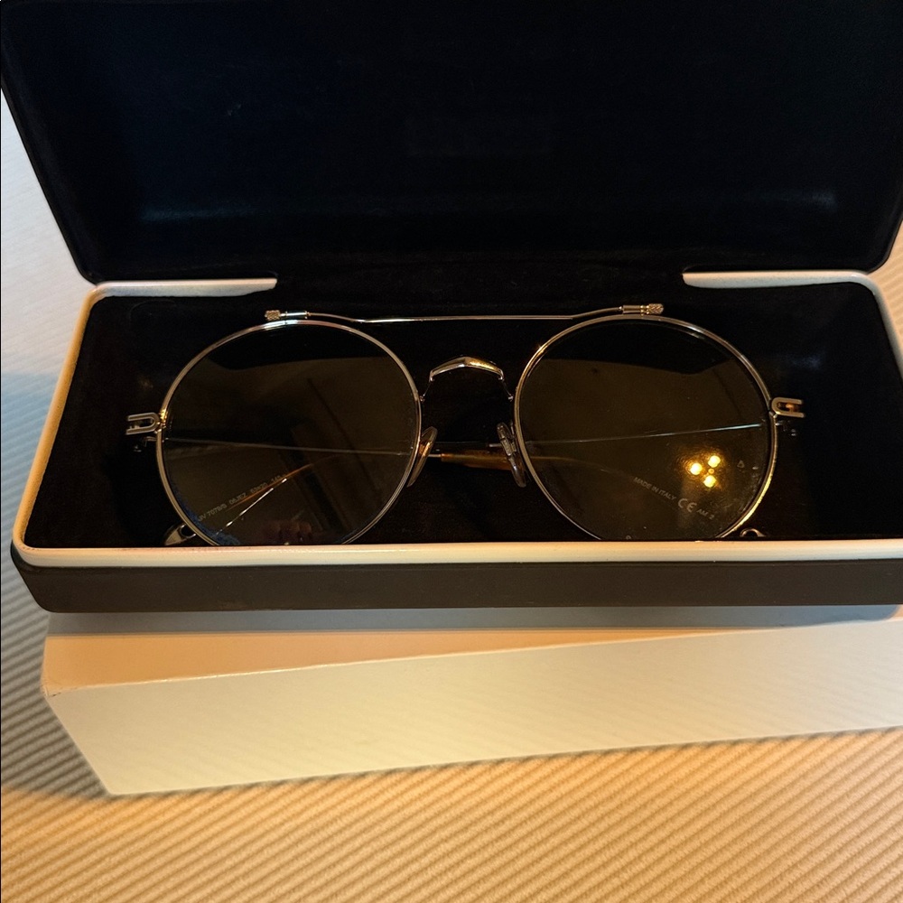 Givenchy Gold Frame Round Sunglasses - Picture 9 of 13